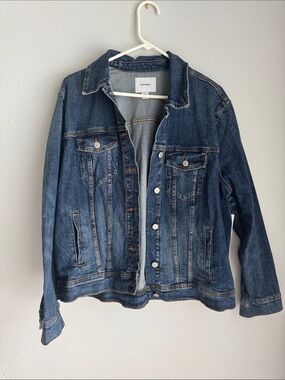 Old Navy Blue Denim Button-Up Jacket size XXL